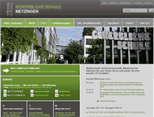 Tablet Screenshot of gewerbeschule-metzingen.de